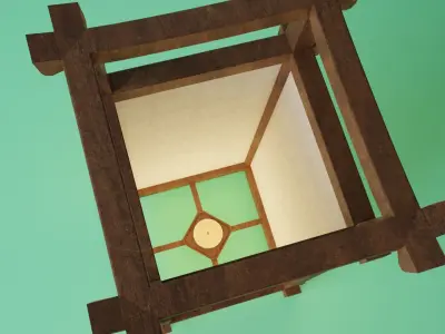 lapm in Japan style Free low-poly 3D model