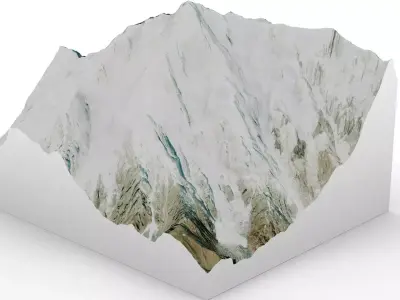 Mount Nanga Parbat 3D model