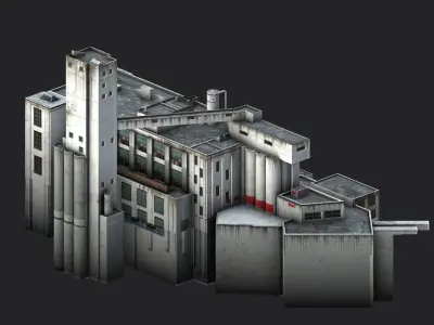 Cereal Products of California Low-poly 3D model