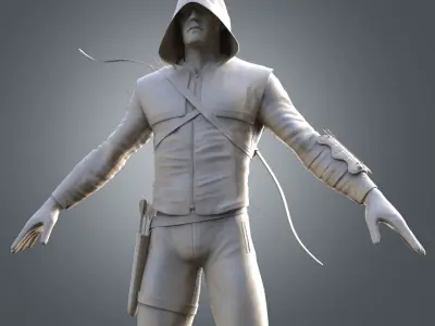 The Archer Low-poly 3D model