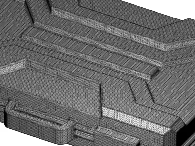 Transparent Exquisite Workshop Toolbox Toy 3D model