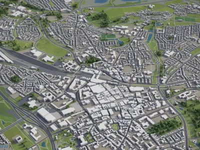 Heerlen  Low-poly 3D model