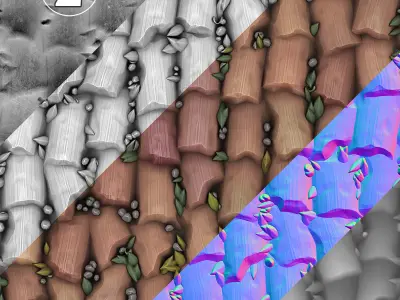 Roof Red Cartoon 3D model