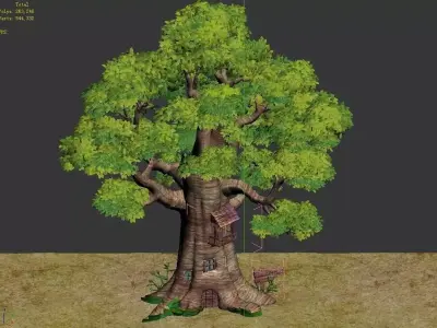 Plant - Tree House - Building 02 3D model
