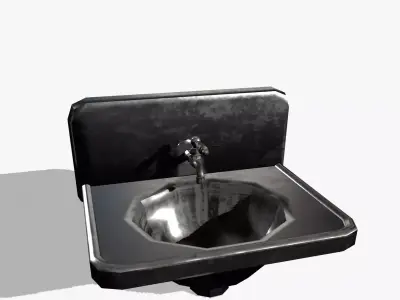 Basin Low-poly 3D model
