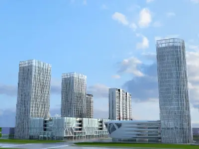 Cityscape 9 3D model