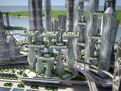 Future City on Earth V1 3D model