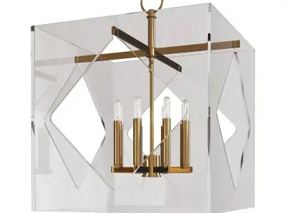 Travis Pendant Lights Low-poly 3D model