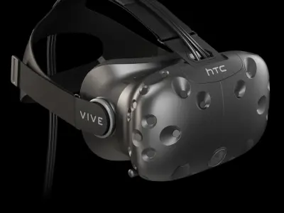 HTC Vive VR headset Low-poly 3D model
