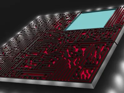 Maze of Blue Door Low-poly 3D model