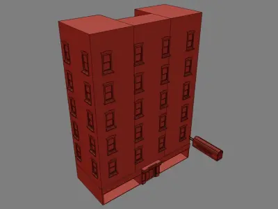 Building Free low-poly 3D model