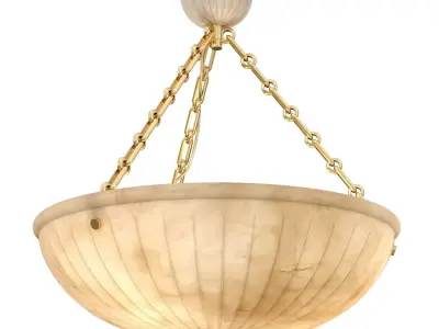 1stdlibs Alabaster antique chandelier Low-poly 3D model