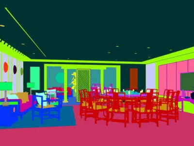 Business Restaurant - Coffee - Banquet  44 3D model