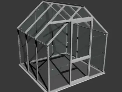Domestic Garden Greenhouse 3D model