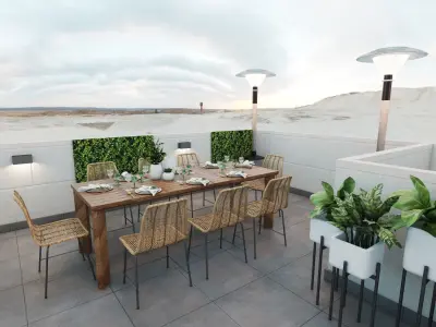 RUSTIC BEACH TERRACE  3D model