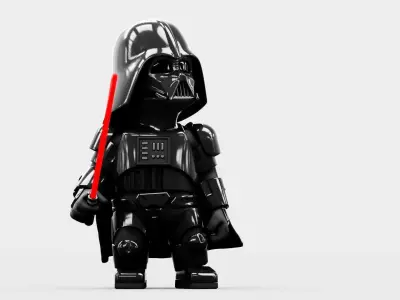 TOON VADER RIGGED 3D model