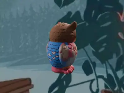 Hearthglow Owl Window Lamp 3D print model