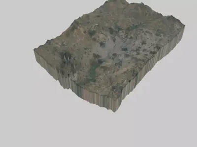 Hyderabad City  Low-poly 3D model