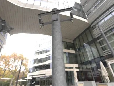 Steel power pole without ladder - Objekt  063 Low-poly 3D model