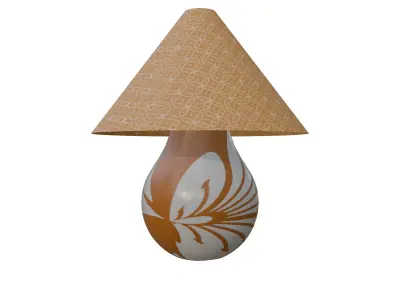 Bedside Lamp PBR 3D Model with Textures 3D model