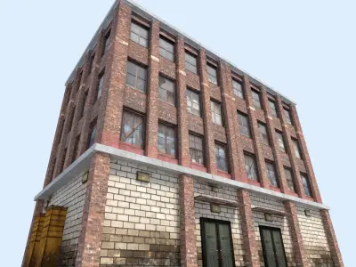 city flat house Low-poly 3D model