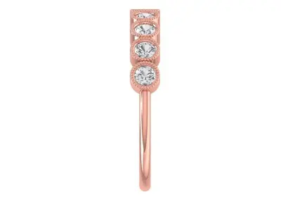 Solitaire Women Light Weight Band Ring 3D print model 46