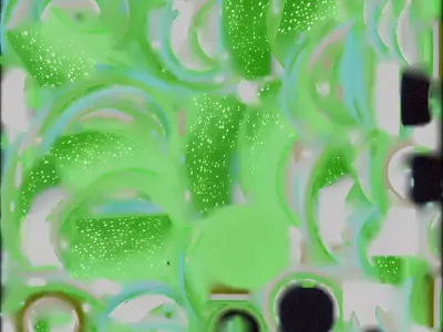 Glowing Green Stamina Potion 3D Model  Twisted Glass Elixir Low-poly 3D model