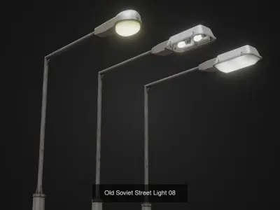 Soviet Street Light Collection Vol 1 3D Model Pack