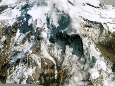 Mountain landscape Elbrus 3D model