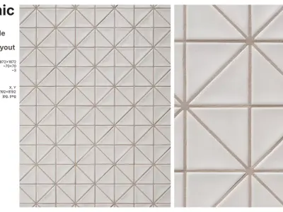 Right Triangle Mini Tiles in Rhombus Layout Texture