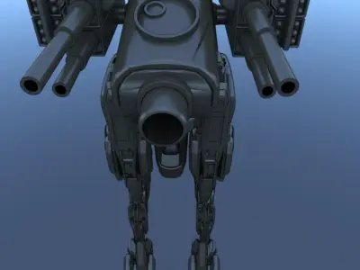 Cyborg Mecha Robot SciFi 3D model