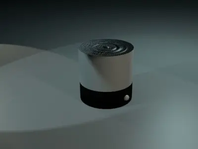 Mini Speaker Model Free low-poly 3D model