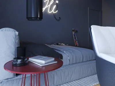  black teen room 3D model