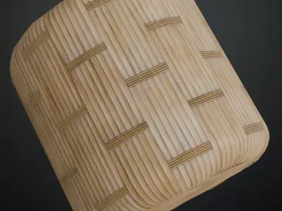 High-Gloss Varnished Light Pine Planks PBR Seamless Texture