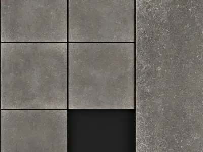 Zeus Ceramica Pierra Bleue Gris 3D model