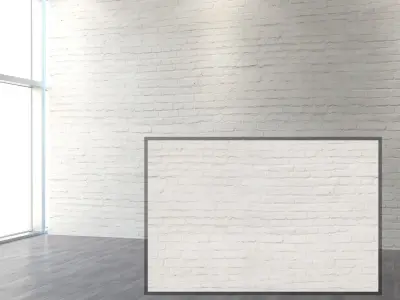 Aged brick walls of white brick Texture