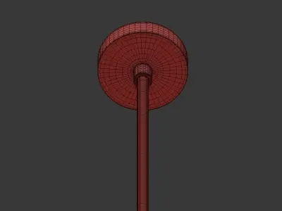 Baton Chandelier Large 3D model