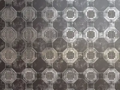 Mix Metal Surface Material PBR Seamless Texture