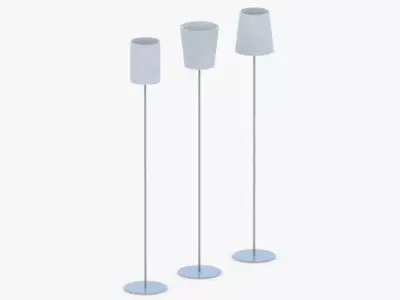 1445 - Floor Lamp Low-poly 3D model