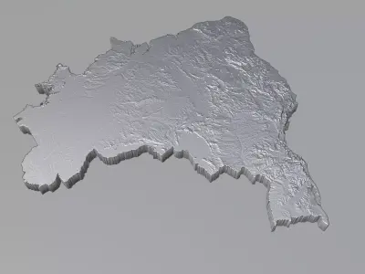 Brazil Country Terrain 3D model