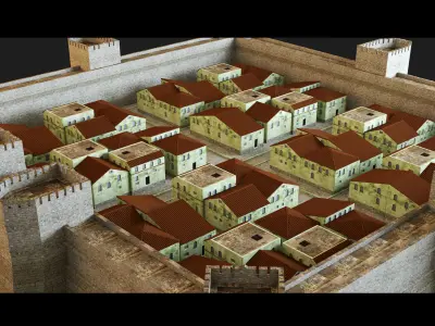 Italian City- 3d Model 3D model