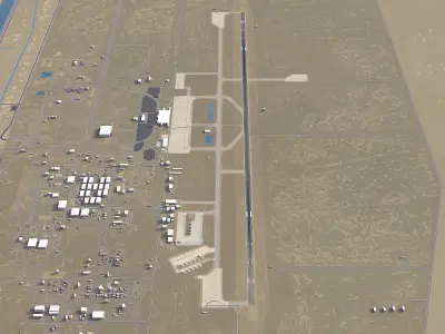 Basra - Airport - BSR Low-poly 3D model