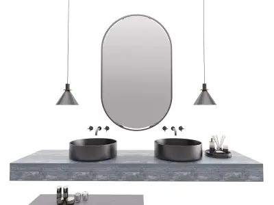 bathroom cabin set 3D model