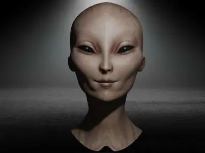 Alien Lady 3D model