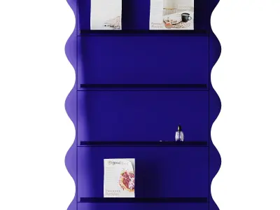 Acrylic Shelf Stand - Bookshelves 3D model