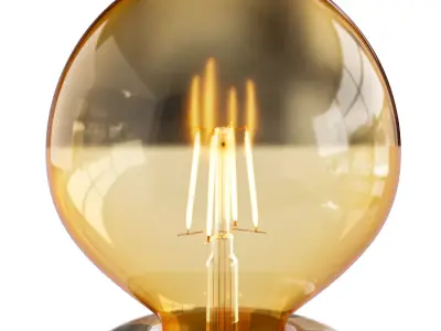 Childrens ceramic table lamp with light bulb Zara Home 3D model