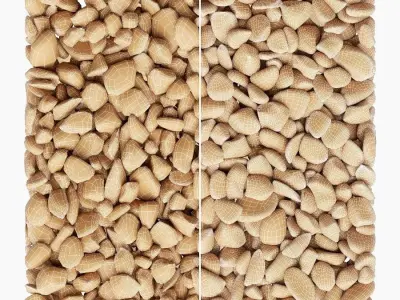 Round and square form pebbles 01  3D model