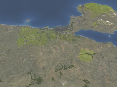 Chania - Topography Terrain 3D Model 3D Model Pack