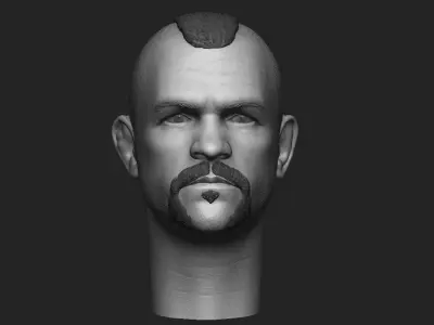 Chuck Liddell The Iceman headsculpt 3D print model