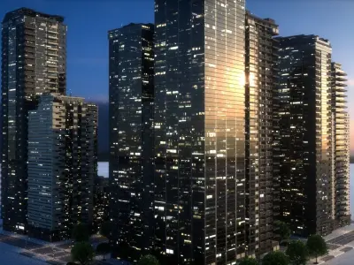 City Block Type B38 3D model